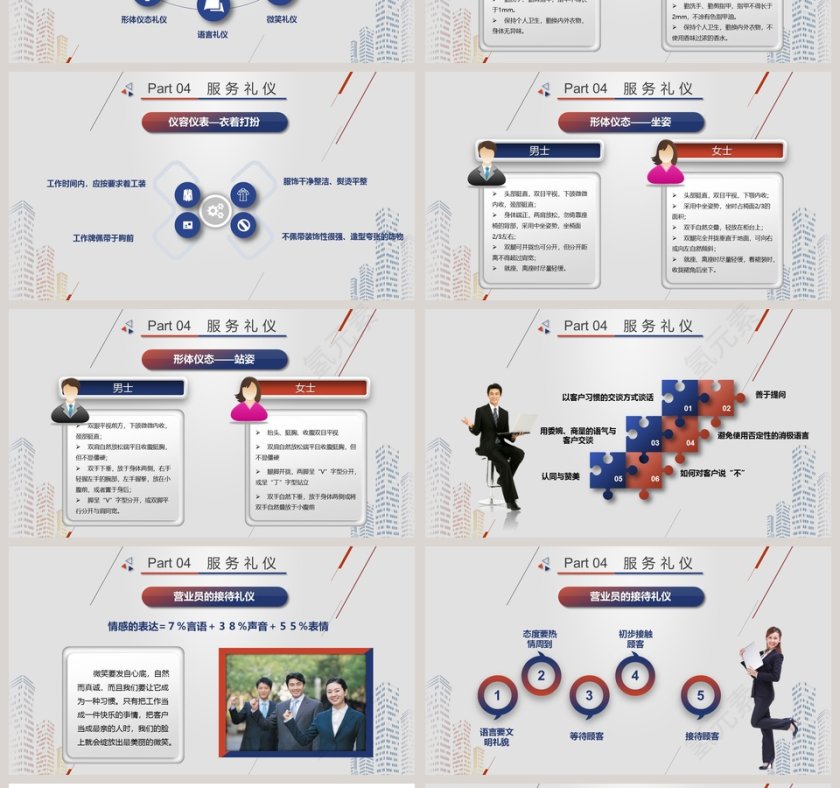 营业员基本服务礼仪PPT模板第4张