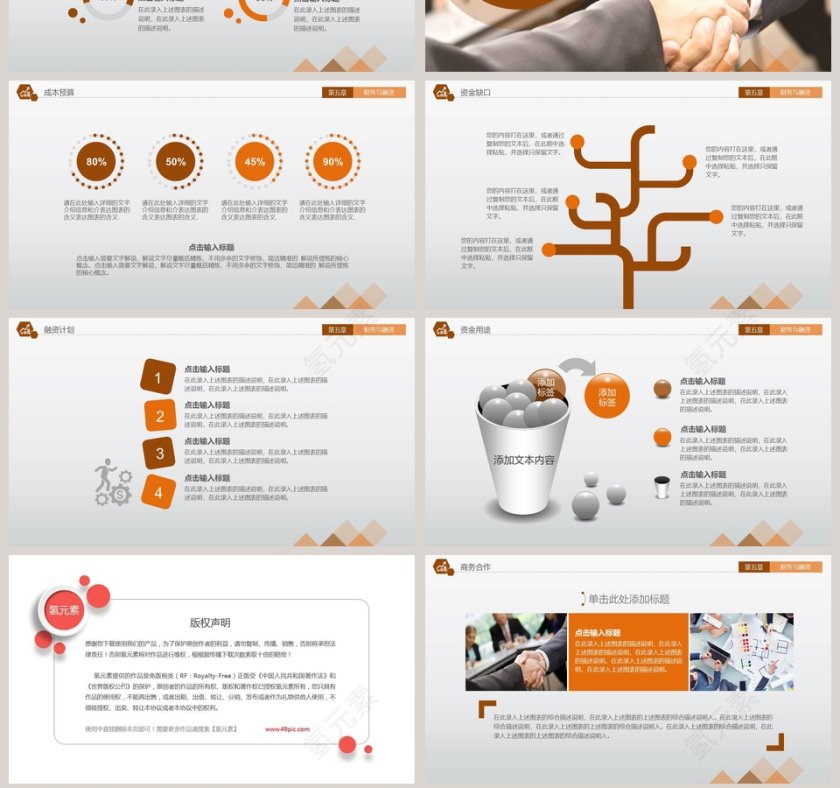 精美大气创业商业融资计划书商业计划书路演PPT模板   第7张