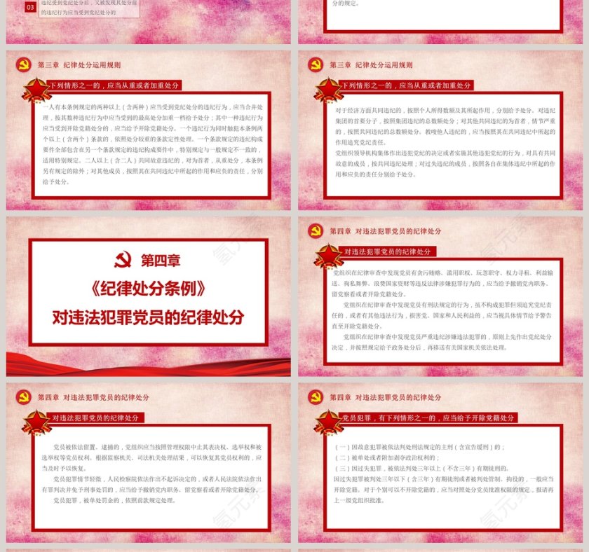 2019中国共产党纪律处分条例PPT模板第4张