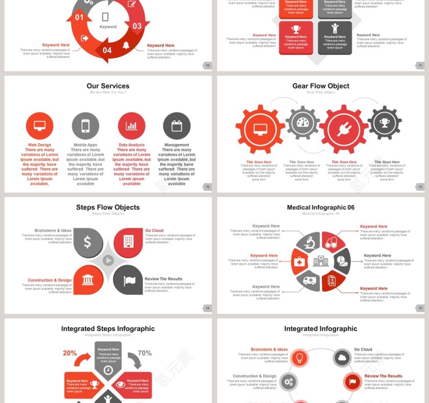 欧美红色精美商业计划书PPT第3张