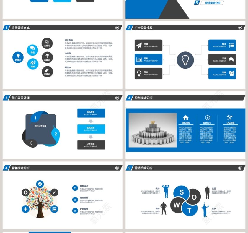 商务风商业计划书PPT模板第4张