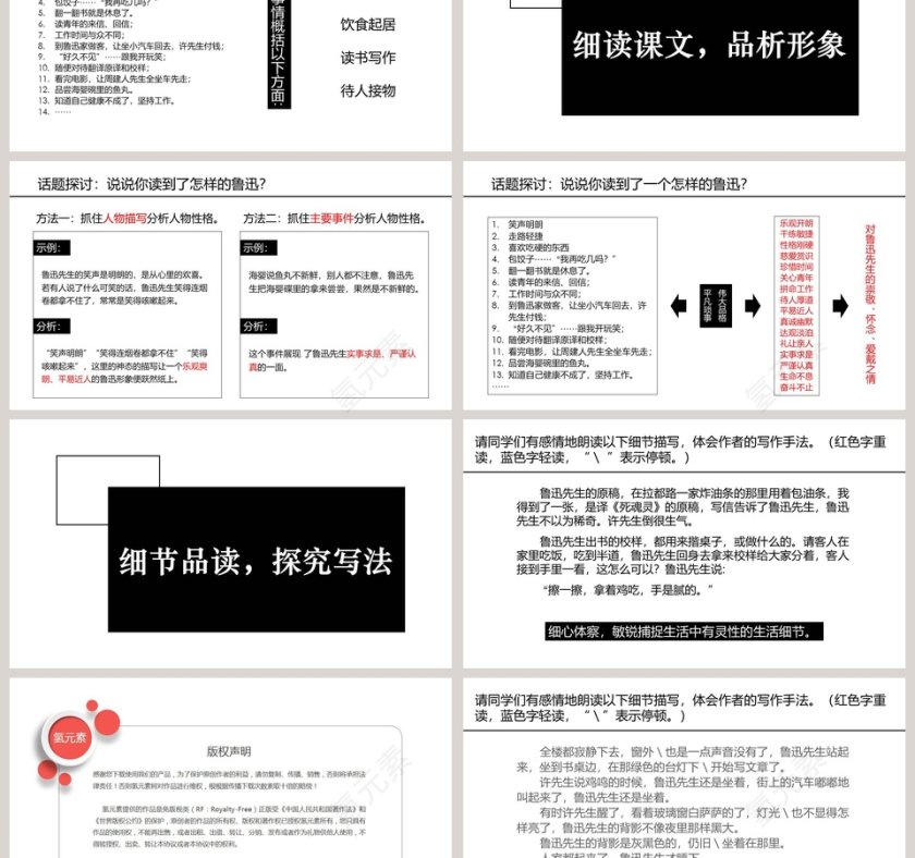 初中语文课件PPT《回忆鲁迅先生》第3张