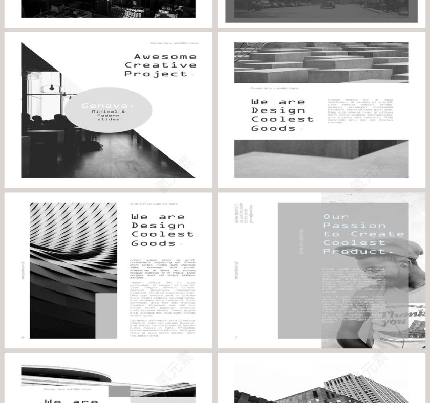 创意欧美杂志风创业书PPT模板  第2张