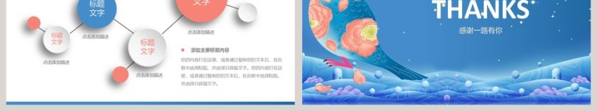 卡通小鸟工作总结ppt模板第6张