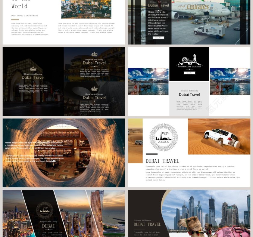 高端杂志风画册风ppt模板  第6张