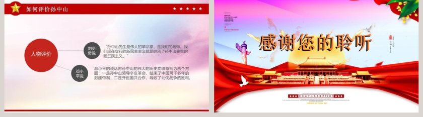 纪念孙中山先生PPT第5张