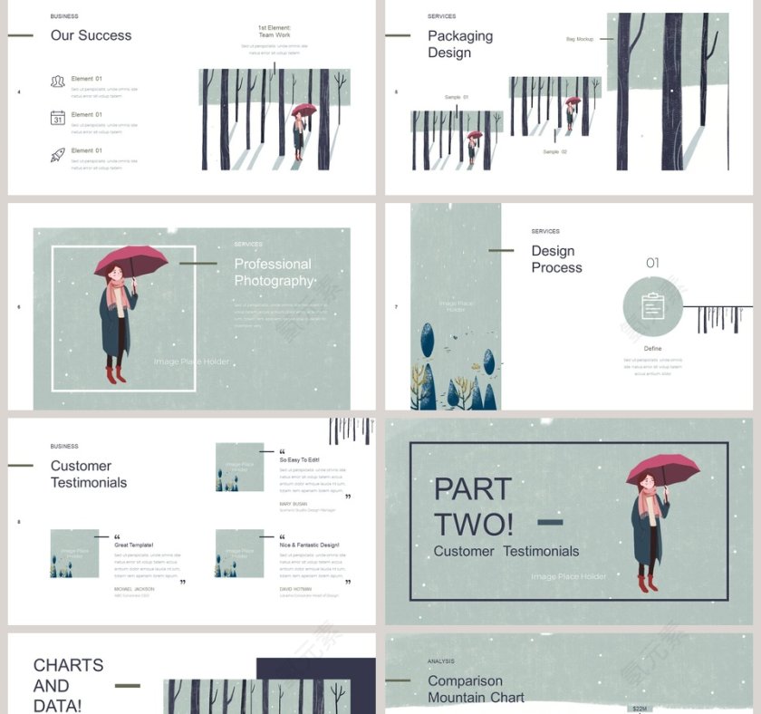 你好冬天PPT第2张