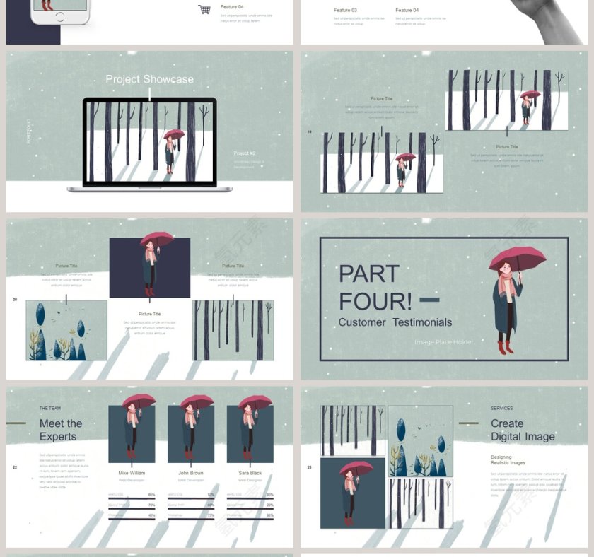 你好冬天PPT第4张