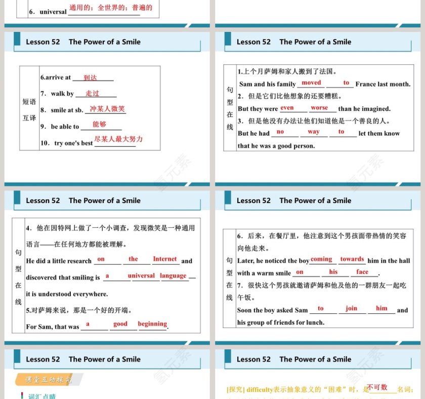 The Power of a Smile-Unit 9   Communication教学ppt课件第2张