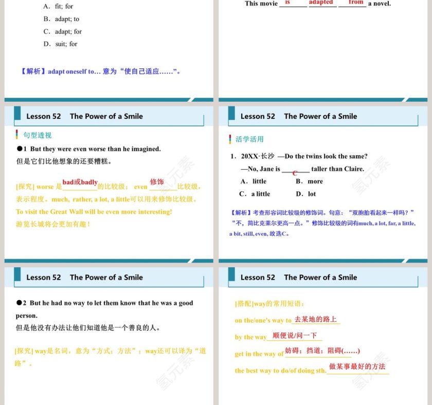 The Power of a Smile-Unit 9   Communication教学ppt课件第5张