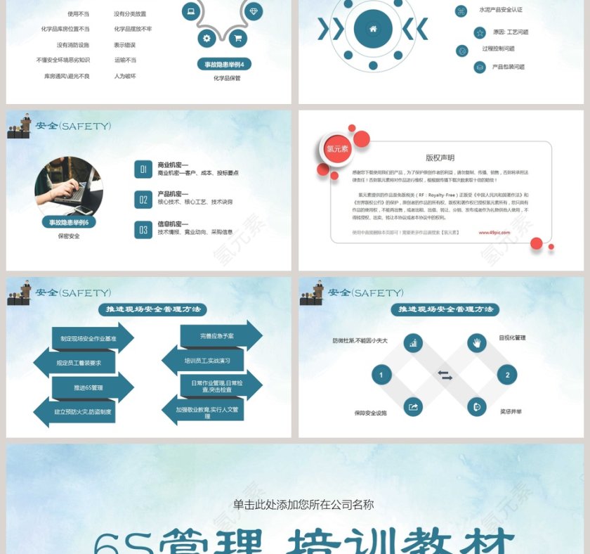 卡通简约6S管理培训教材PPT模板第6张