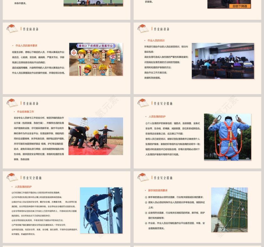 企业工厂工人高空高处作业安全培训ppt课件模板第4张