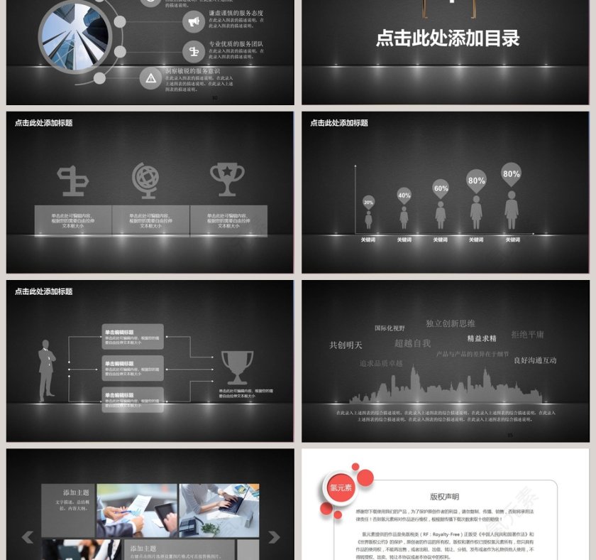 工作汇报年终总结PPT第6张