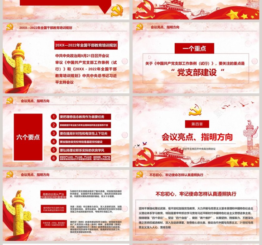 2019中国共产党支部工作条例试行版本学习解读PPT模板第4张