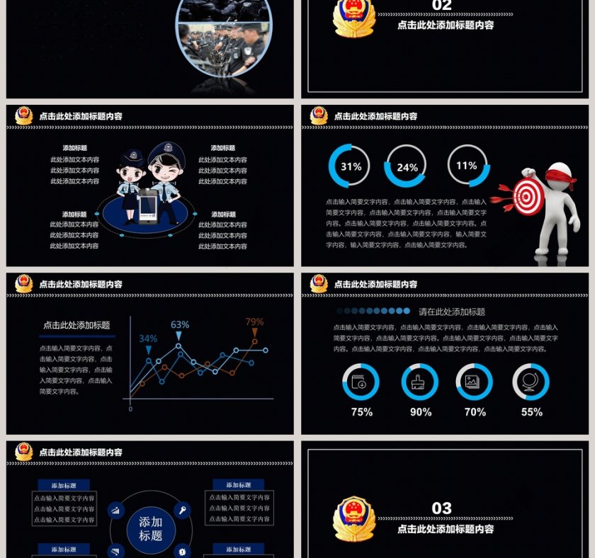 警察公安派出所工作汇报PPT第3张