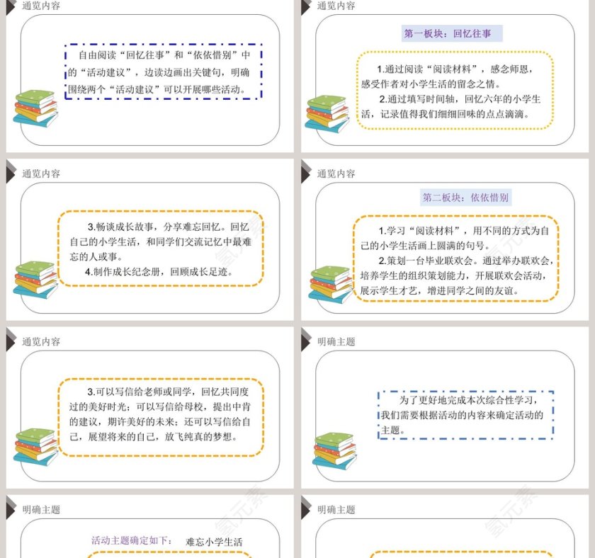 部编版六年级语文下册综合性学习难忘小学生活语文课件PPT第2张