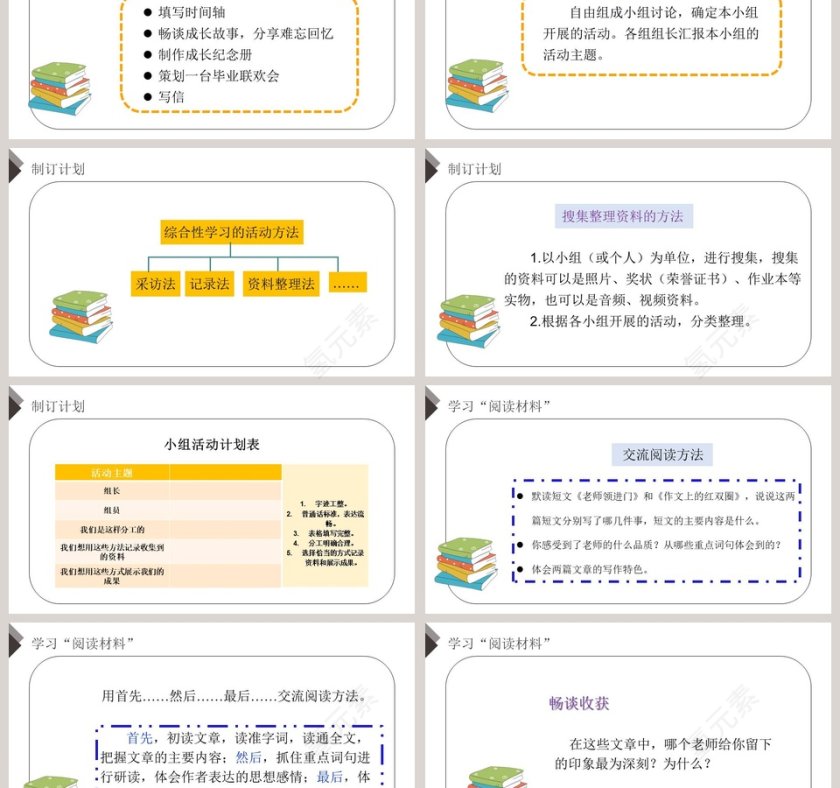 部编版六年级语文下册综合性学习难忘小学生活语文课件PPT第3张