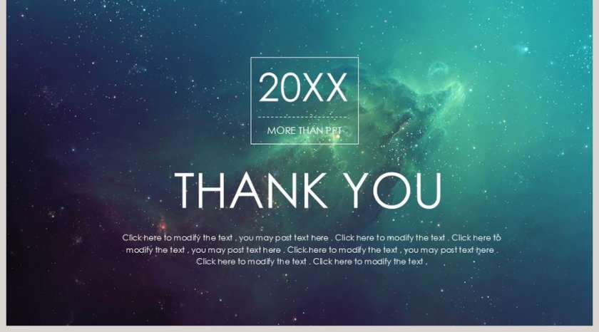 简约大气炫酷宇宙星空科技动态PPT模板第5张