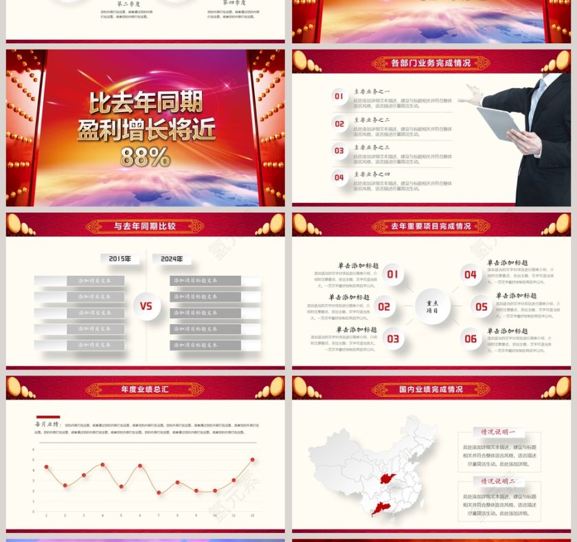 2020开门红企业年终总结誓师大会PPT模板 第4张