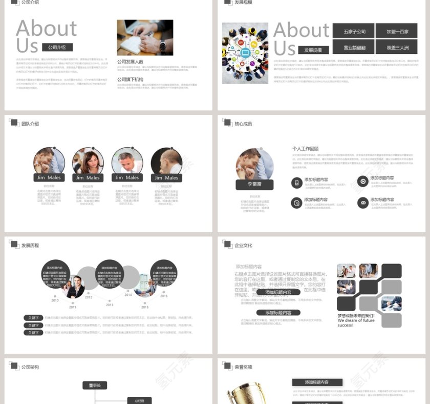 简约商业计划书PPT第2张