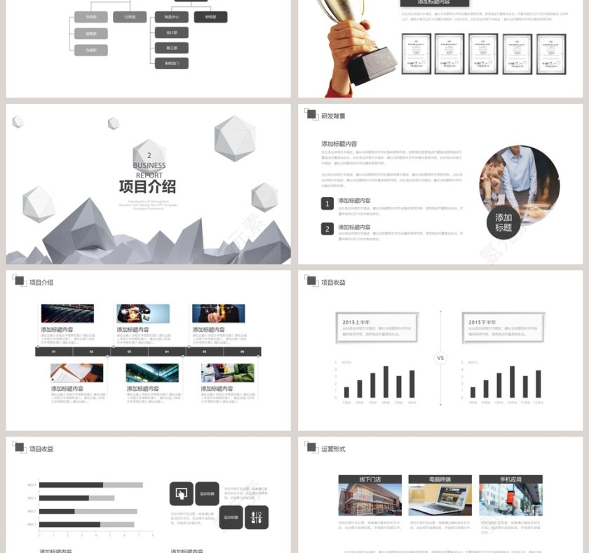 简约商业计划书PPT第3张