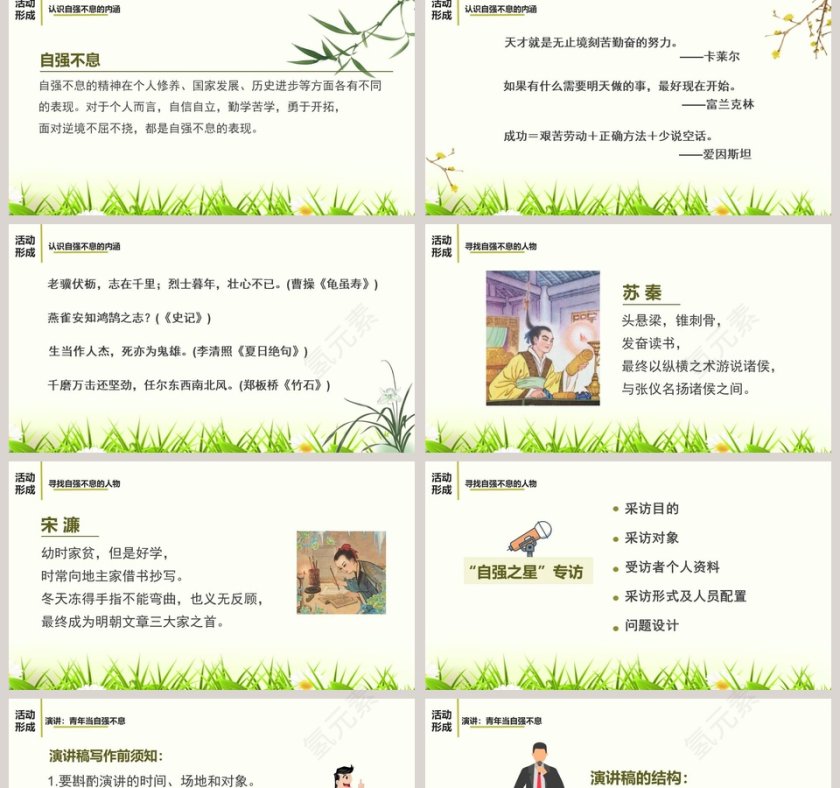 演讲稿写作君子自强不息语文课件PPT第2张