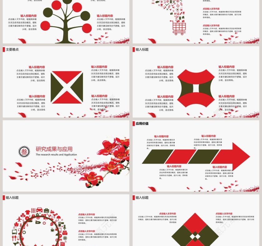 小清新通用毕业论文答辩PPT模板第3张