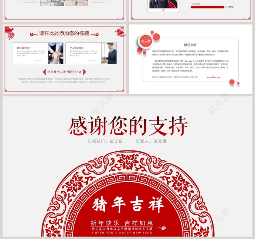 年度工作总结汇报PPT第7张