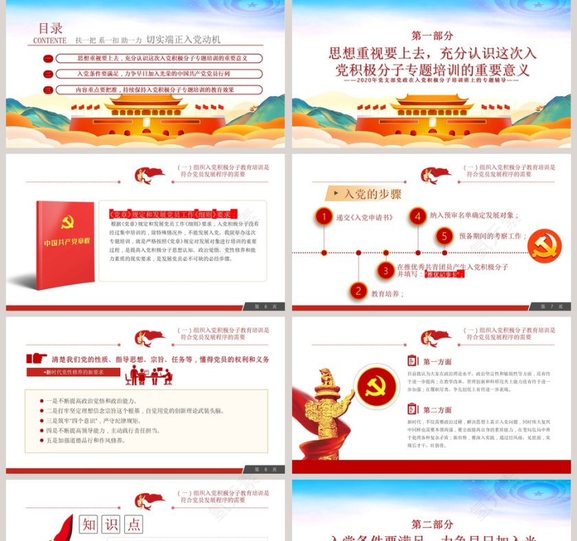 扶一把系一扣助一力切实端正入党动机入党积极分子培训PPT模板第2张