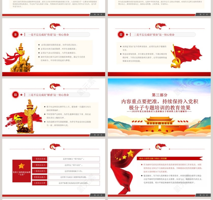 扶一把系一扣助一力切实端正入党动机入党积极分子培训PPT模板第4张