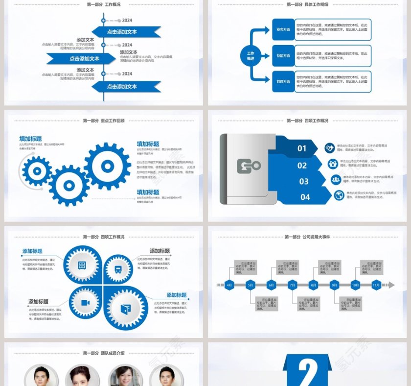 2019工作汇报年终总结PPT模板第2张
