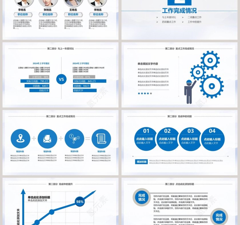 2019工作汇报年终总结PPT模板第3张
