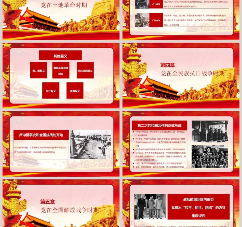 党的光辉历程热烈祝贺中国共产党建党97周年党史党建党政第3张