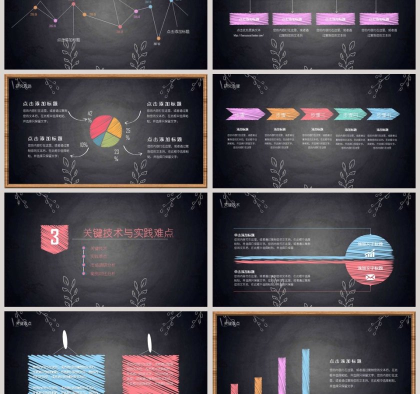 毕业论文答辩模板手绘第3张