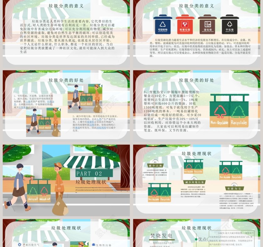社区生活垃圾分类知识宣讲微课件PPT模板第2张