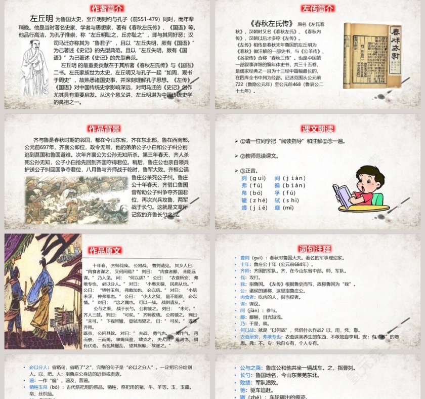 课文解析左传曹刿论战语文课件PPT第2张