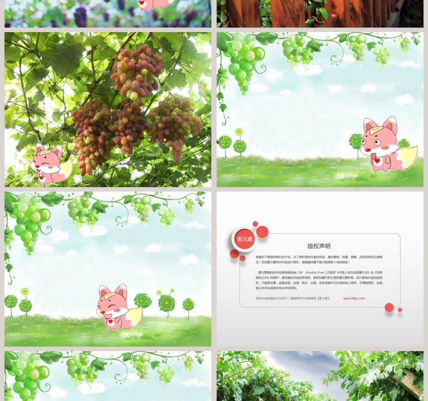 小刺猬保卫葡萄园故事PPT第2张