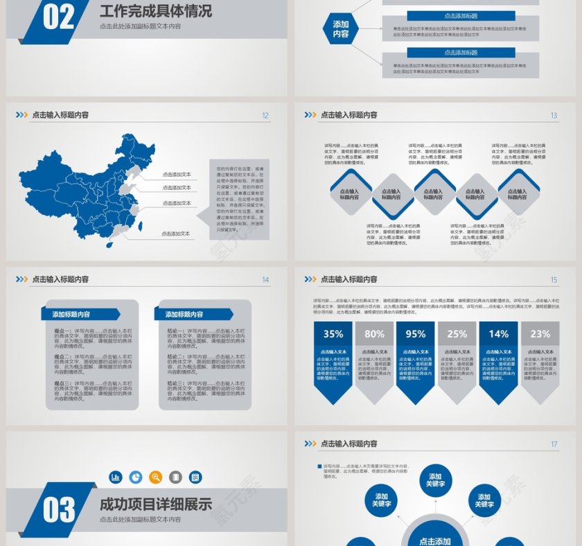 述职报告工作总结PPT模板第3张