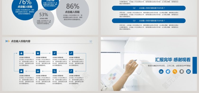 述职报告工作总结PPT模板第6张