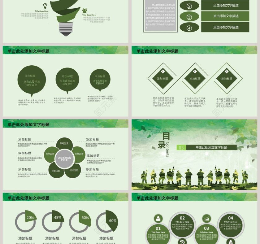 绿色大气现代战争部队军事演习使命召唤PPT第3张