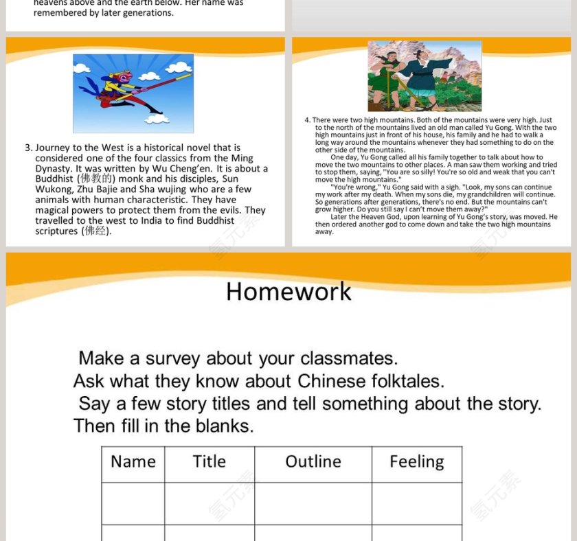 Unit 6An old man tried to move the mountainsSection A 1a 2d教学ppt课件第4张