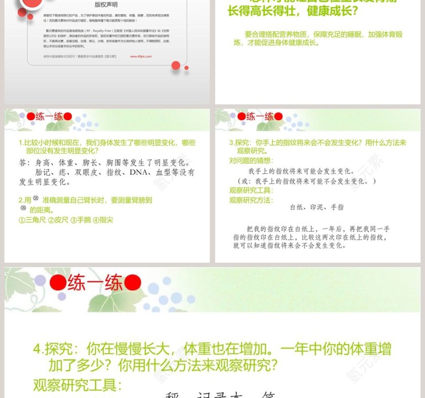 我们在生长的PPT模板汇集：节假日行业可用模板第3张