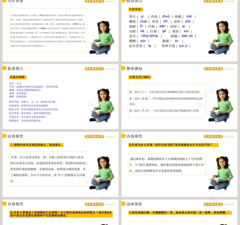登勃朗峰-MONT BLANC教学ppt课件第2张