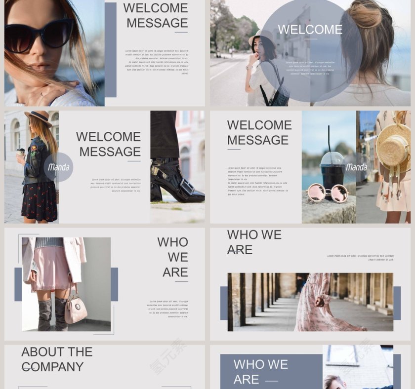 时尚服装PPT第2张