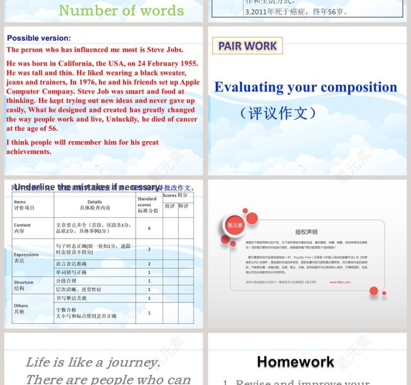 Unit 4  Growing up PPT模板内容第4张