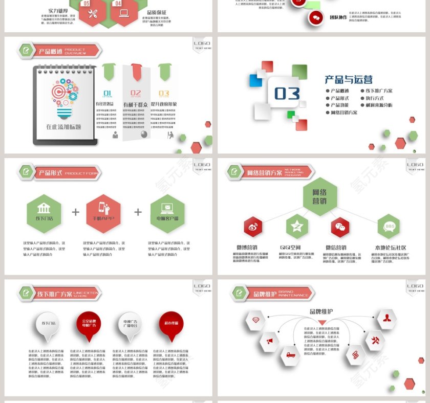 商务创业融资计划书PPT模板第4张