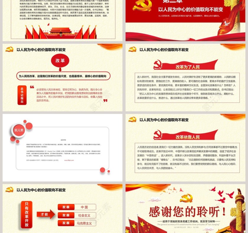 党组织党务党建工作培训党员学习材料PPT模板第3张