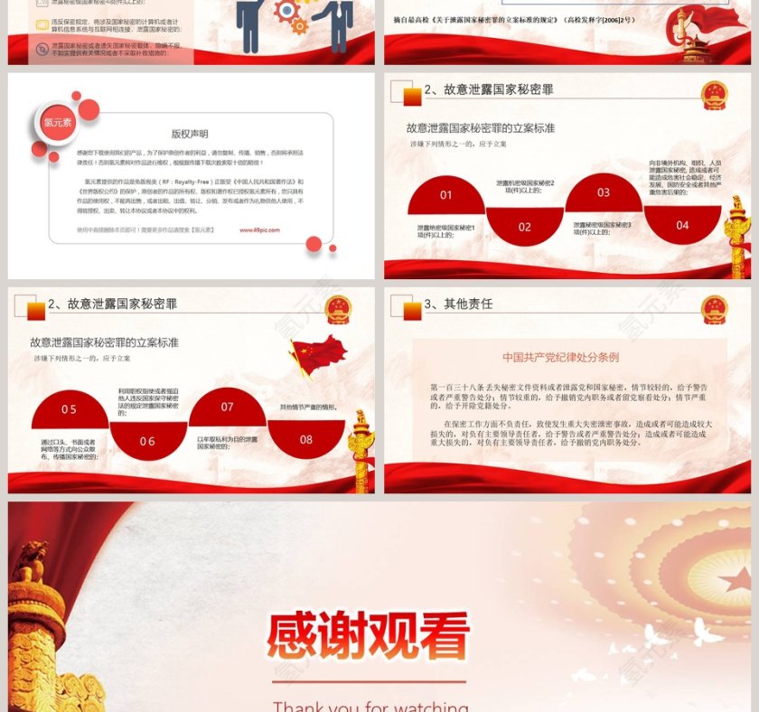 保密警示教育课保密知识培训ppt模板  第7张