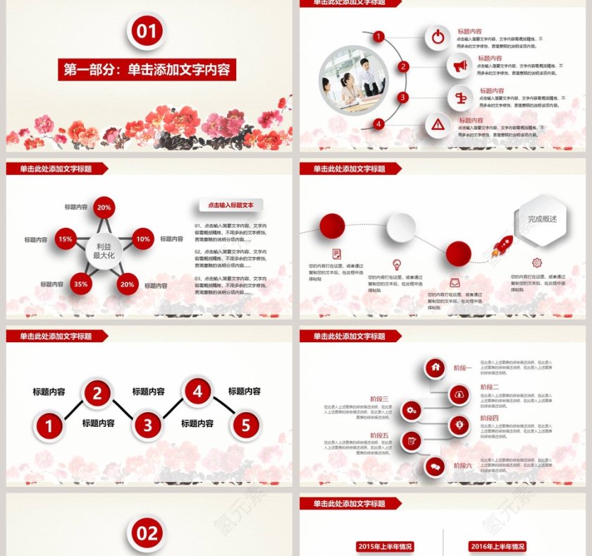 中国工商银行PPT模板第2张