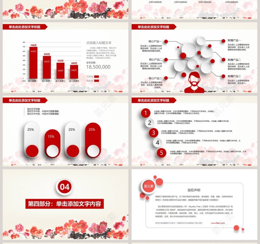 中国工商银行PPT模板第4张
